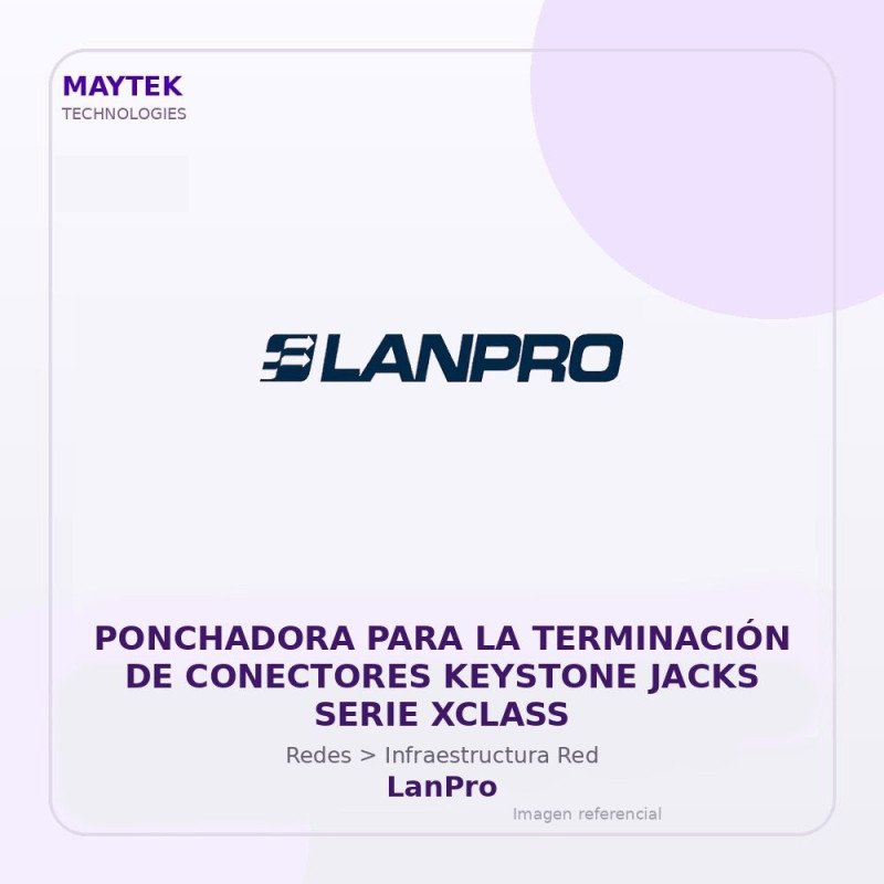LanPro Ponchadora para la Terminación de Conectores Keystone Jacks Serie Xclass