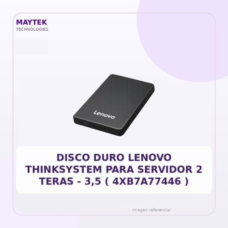 Disco DURO Lenovo Thinksystem para Servidor 2 Teras | 3,5 ( 4XB7A77446 )